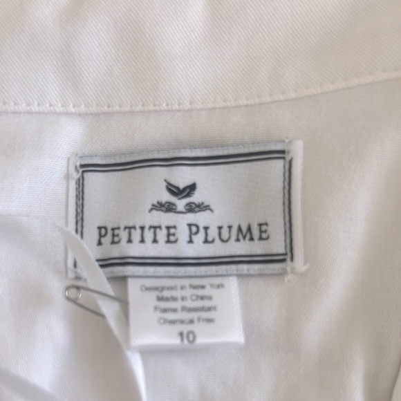 PETITE PLUME Boys Classic White Short Set Chemical Free Flame Resistant 10 - Picture 9 of 9